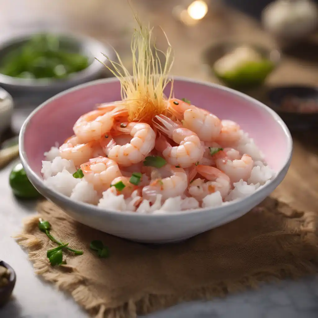 White Shrimp with Garlic-Shrimp and Camarão