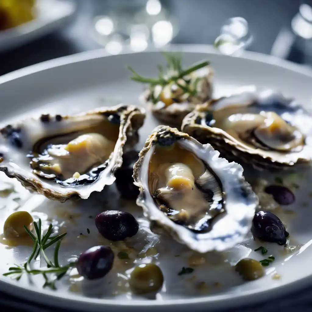 Oysters with Olives