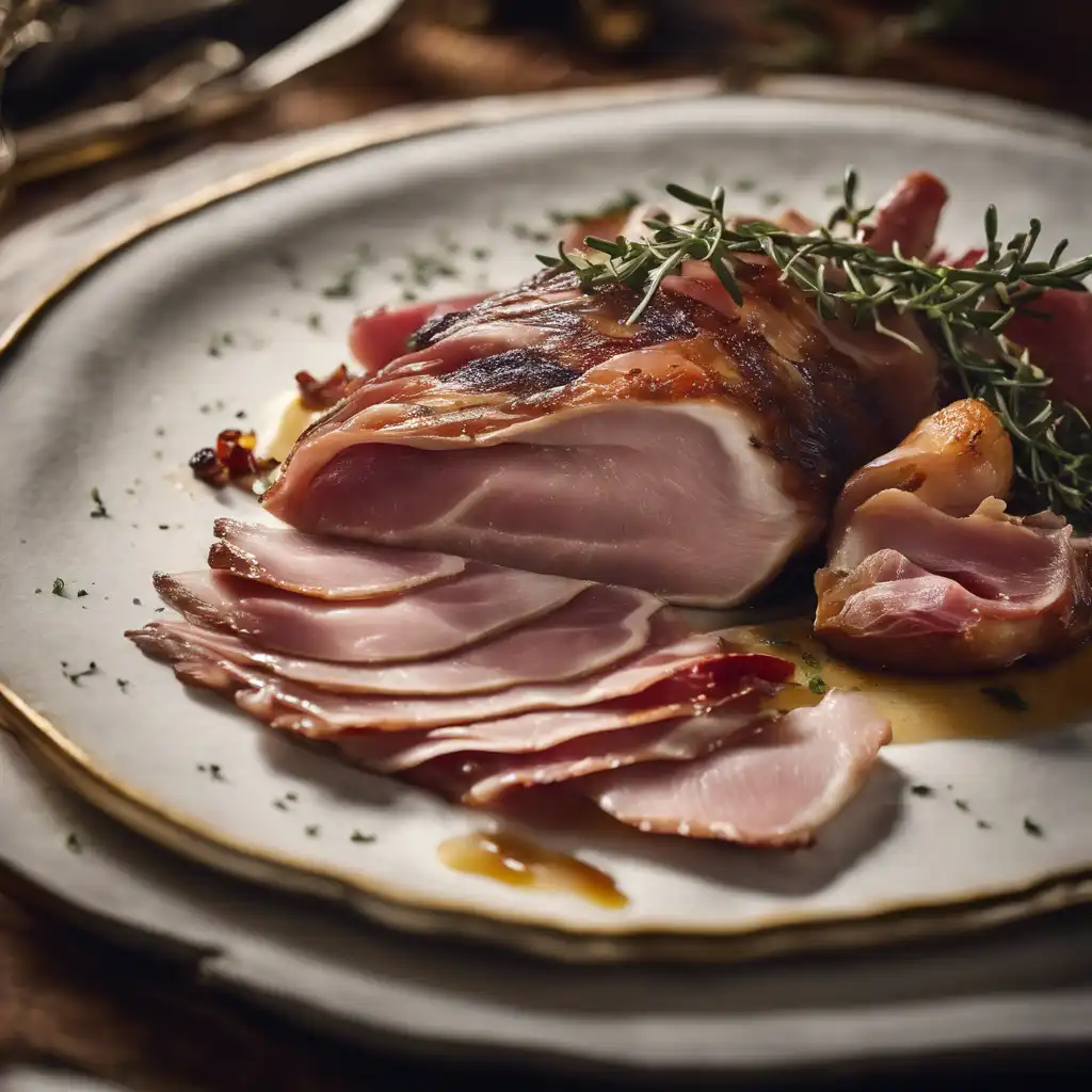 Roasted Duck with Prosciutto