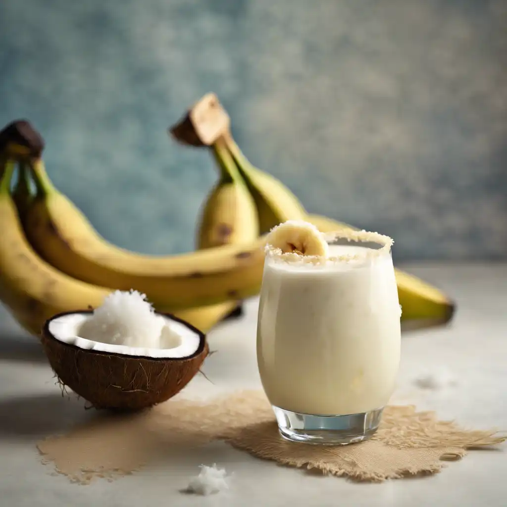 Banana and Coconut Milk Cocktail