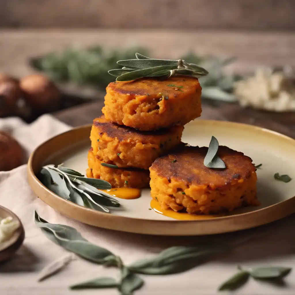 Sweet Potato Cakes with Fresh Sage