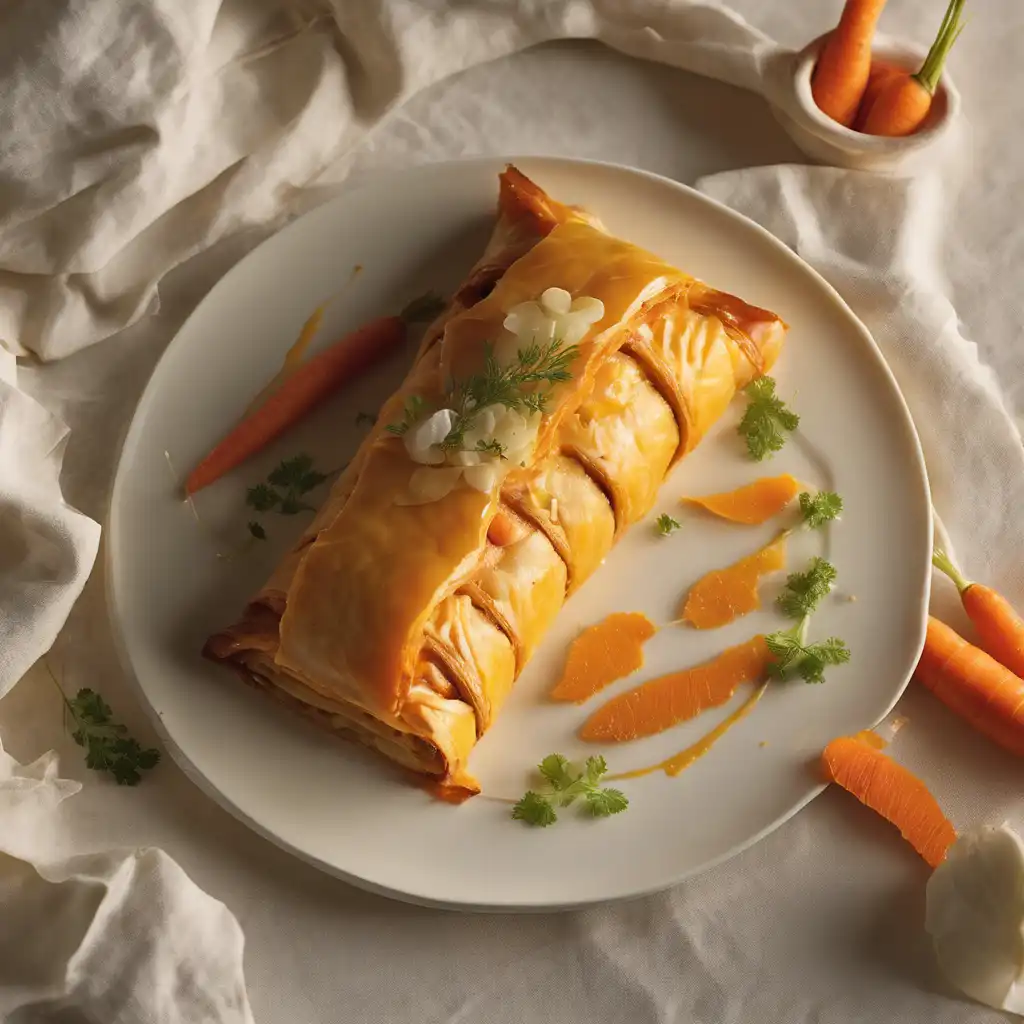 Carrot and Ginger Strudel