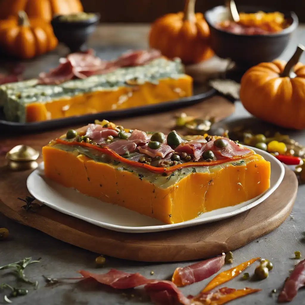 Pumpkin Terrine with Capers and Prosciutto