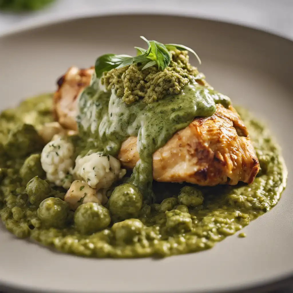 Chicken Capelet with Pesto