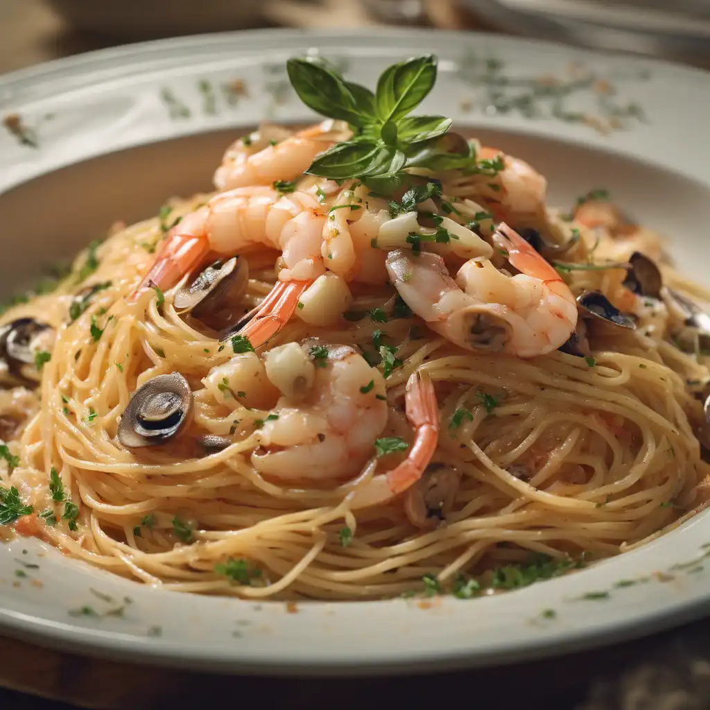 Spaghetti with Shrimp