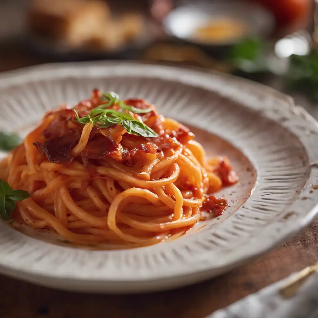 Amatriciana-Style Furadinho Pasta