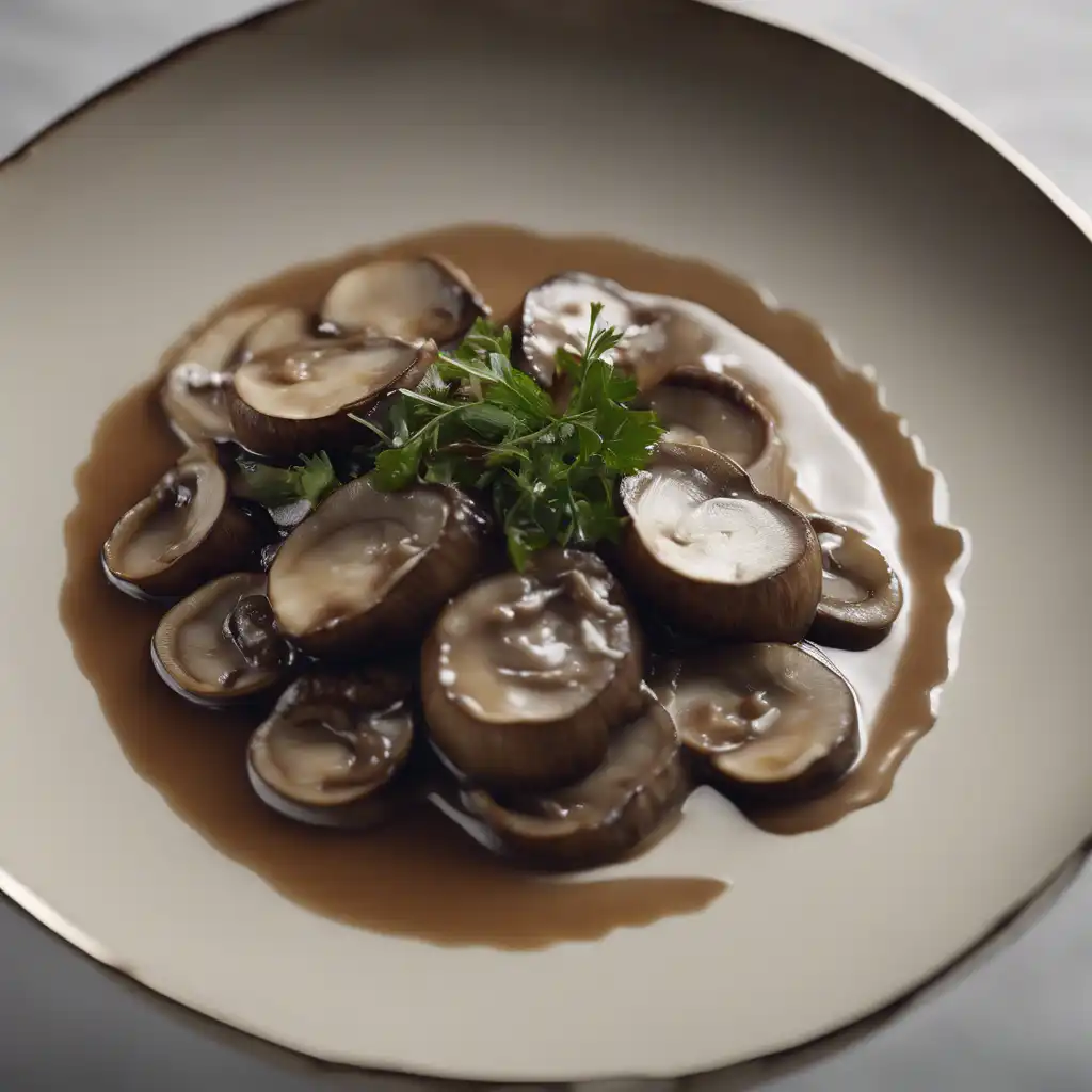 Mafaldine with Mushroom Sauce