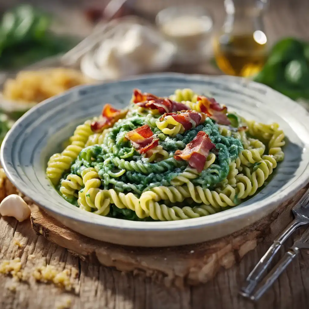 Fusilli with Spinach Sauce