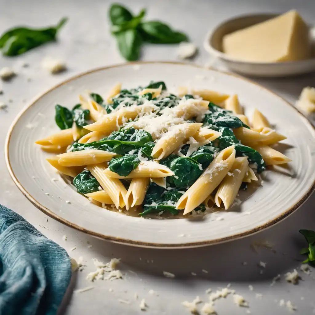 Penne with Spinach and Ricotta