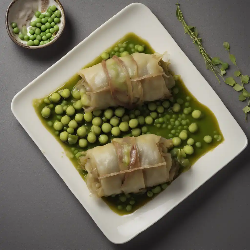 Surubim Stuffed with Parched Uva Passa and Green Peas