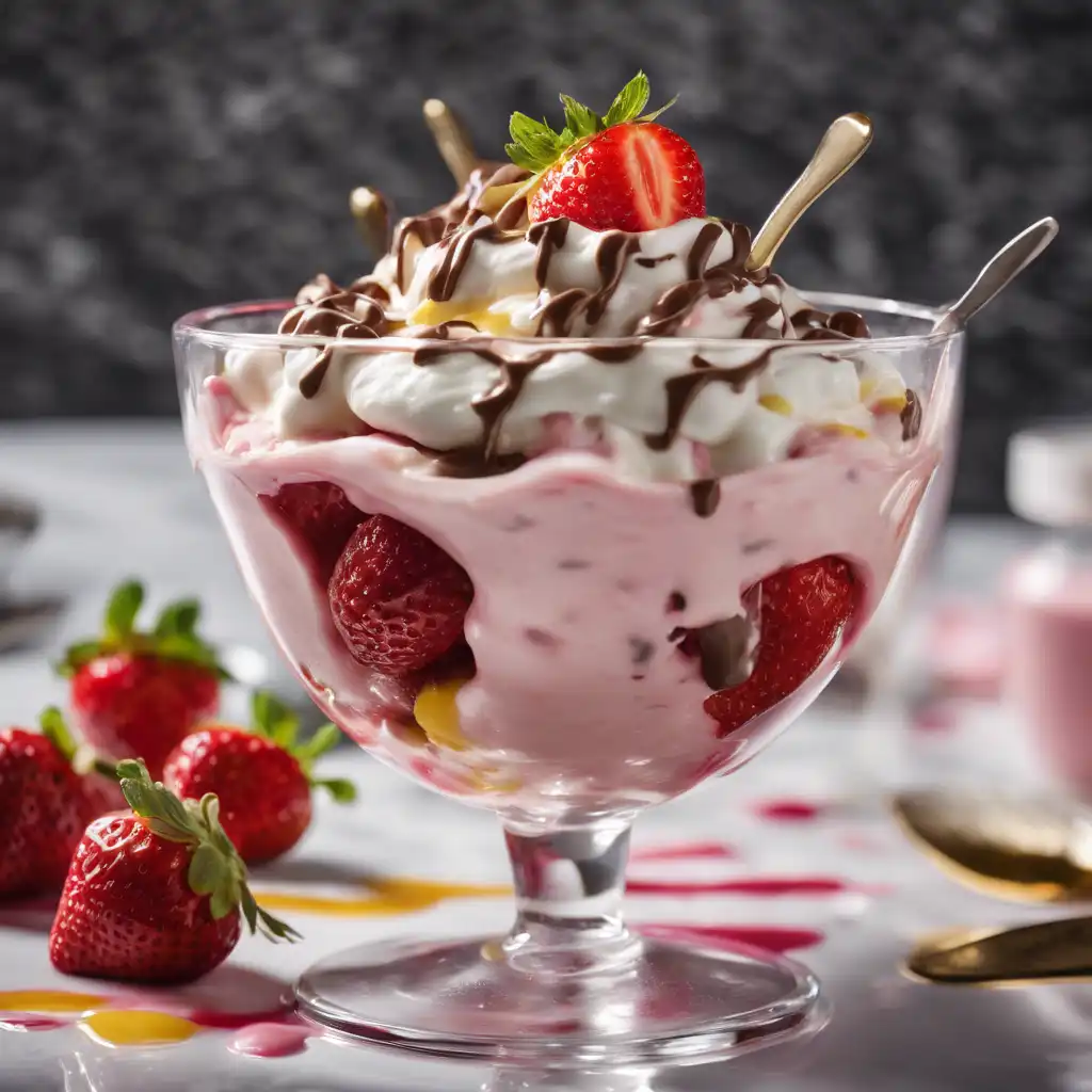 Strawberry Yogurt Sundae