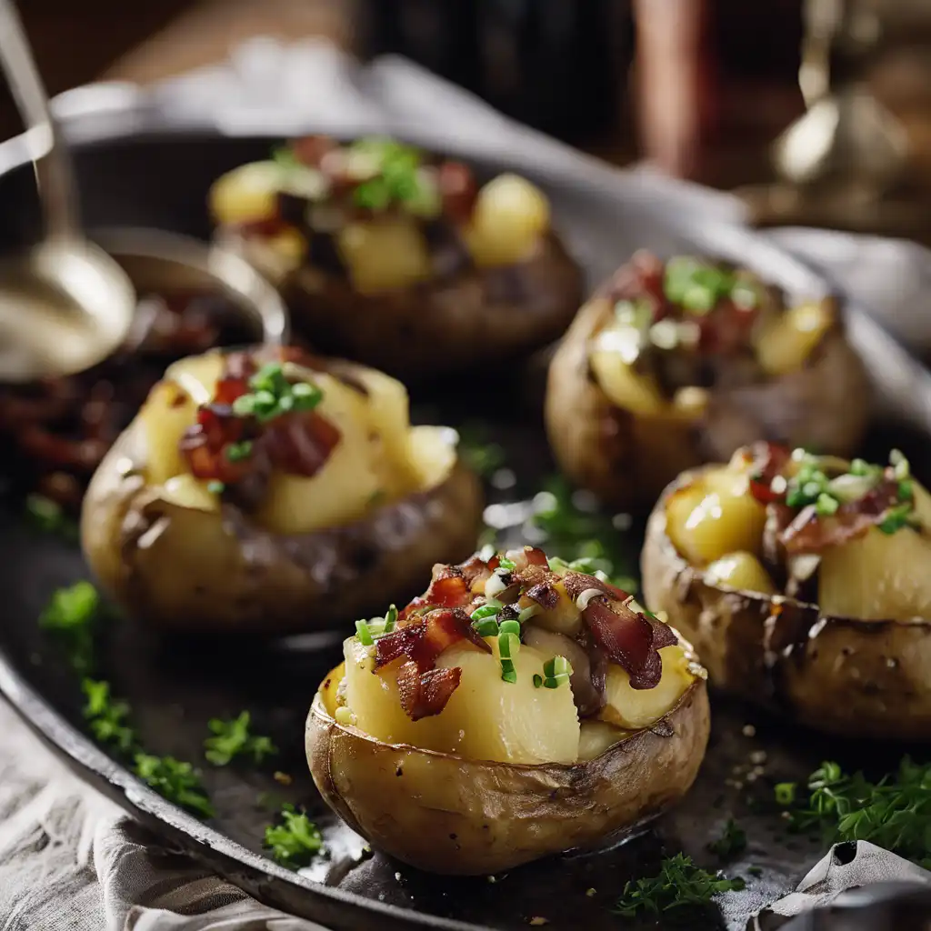 Stuffed Potatoes with Mushrooms