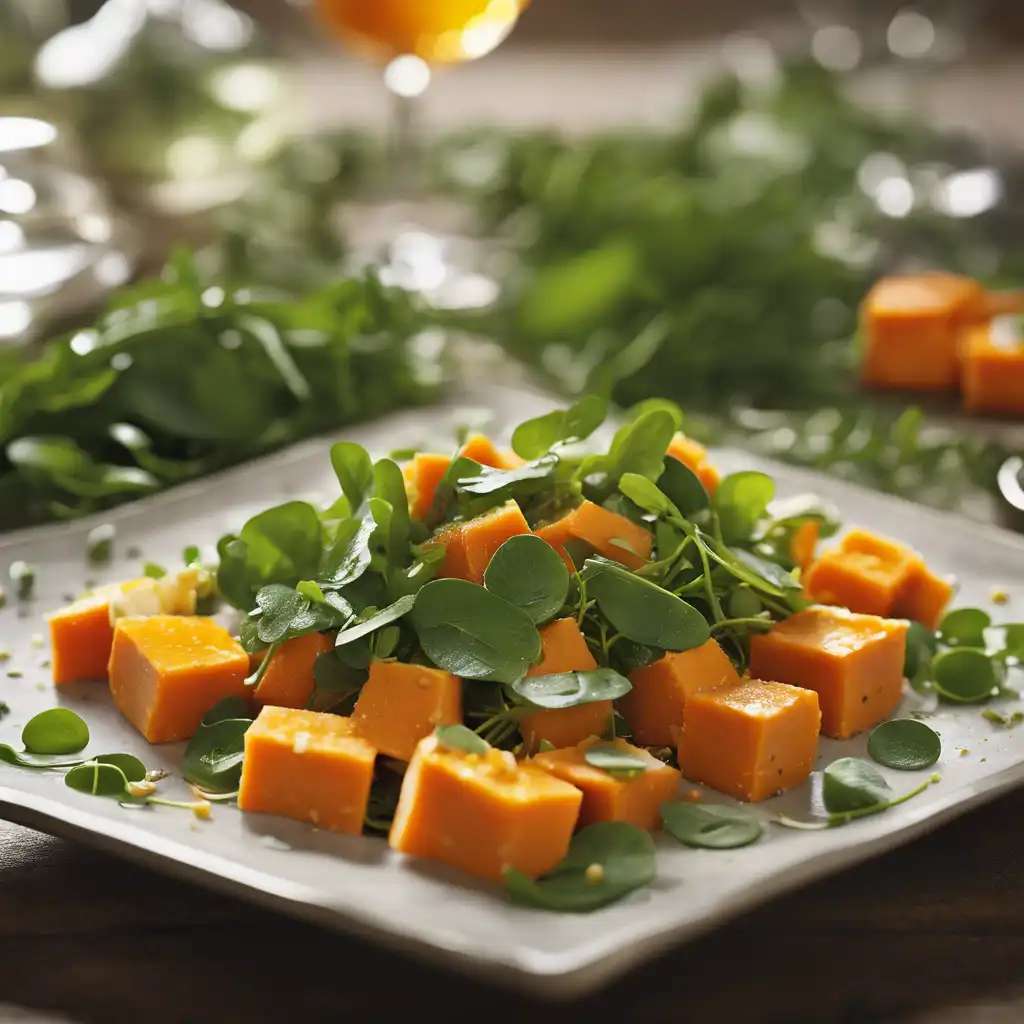 Sweet Potato Salad with Watercress and Parmesan Preserves