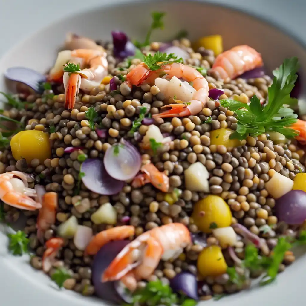 Lentil and Seafood Salad