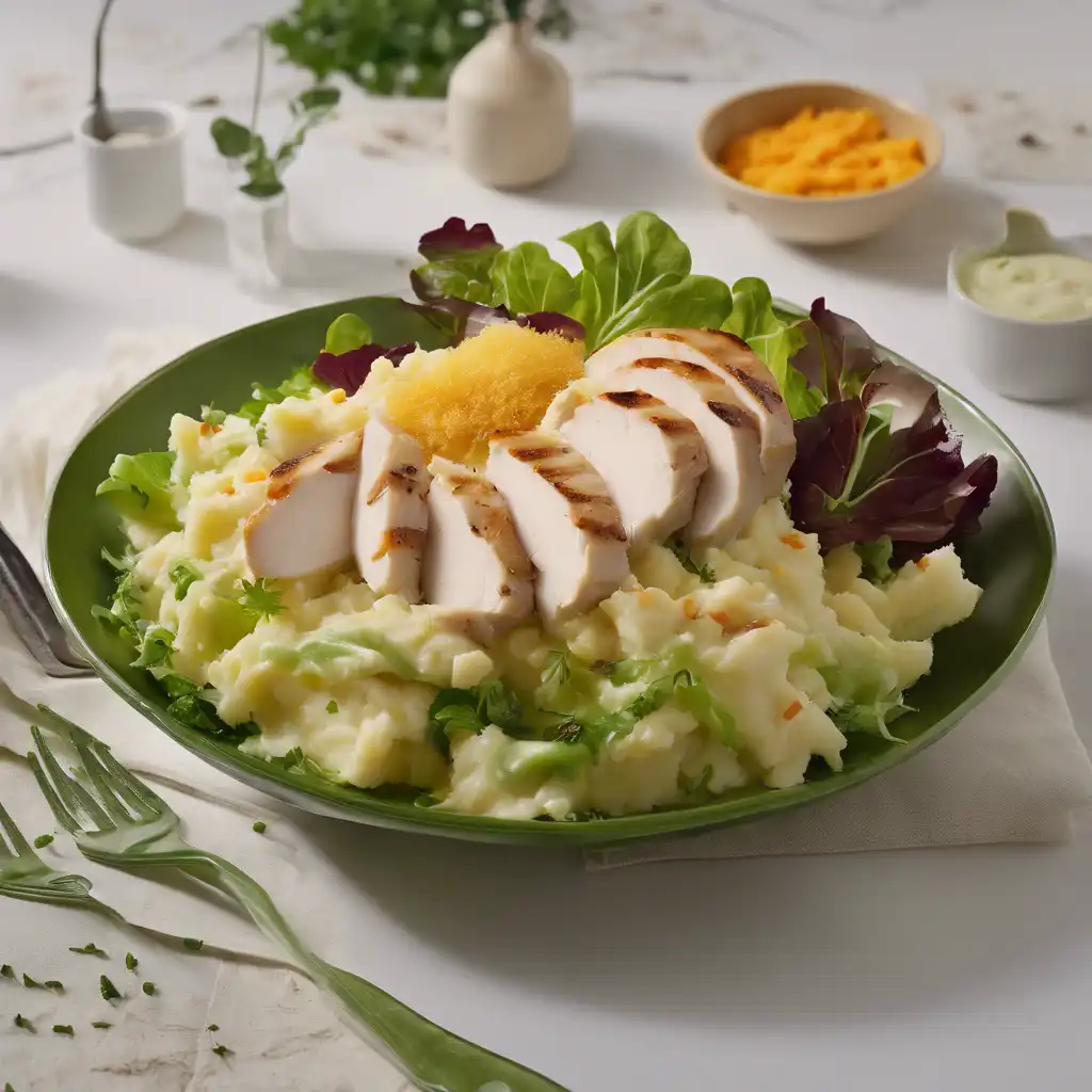 Mashed Potato and Chicken Salad