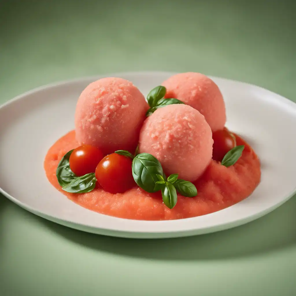 Tomato and Basil Sorbet