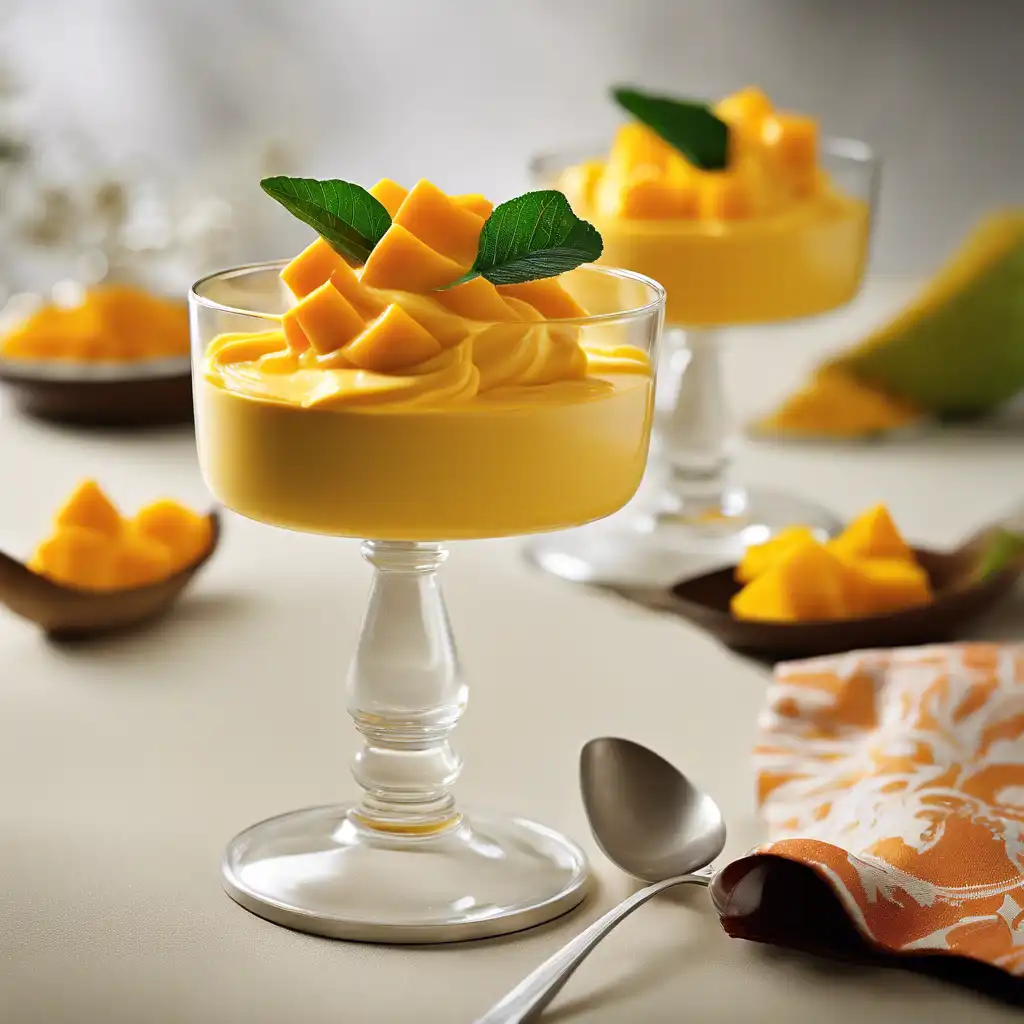 Mango Mousse with Canned Mango