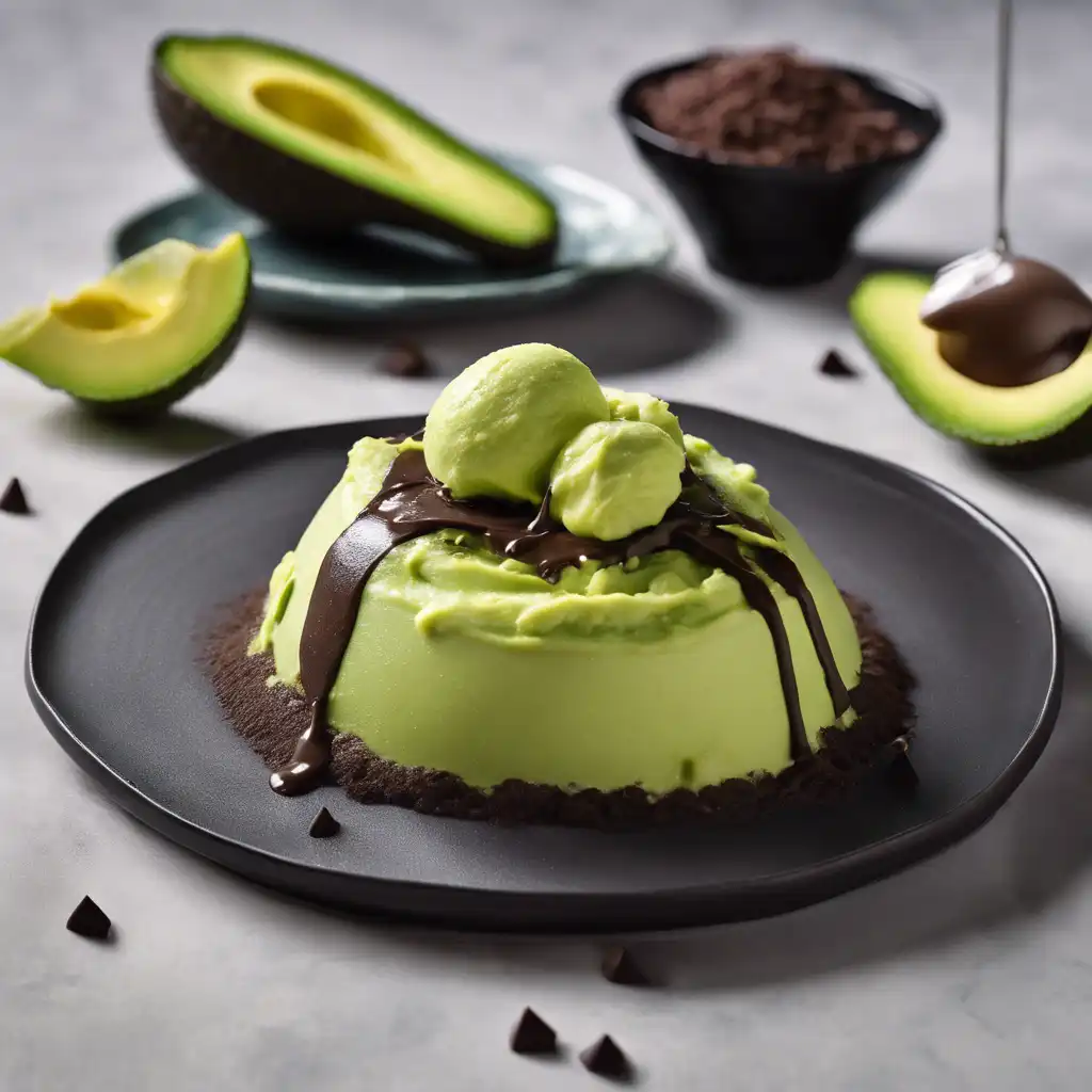 Avocado Cream with Avocado Sorbet