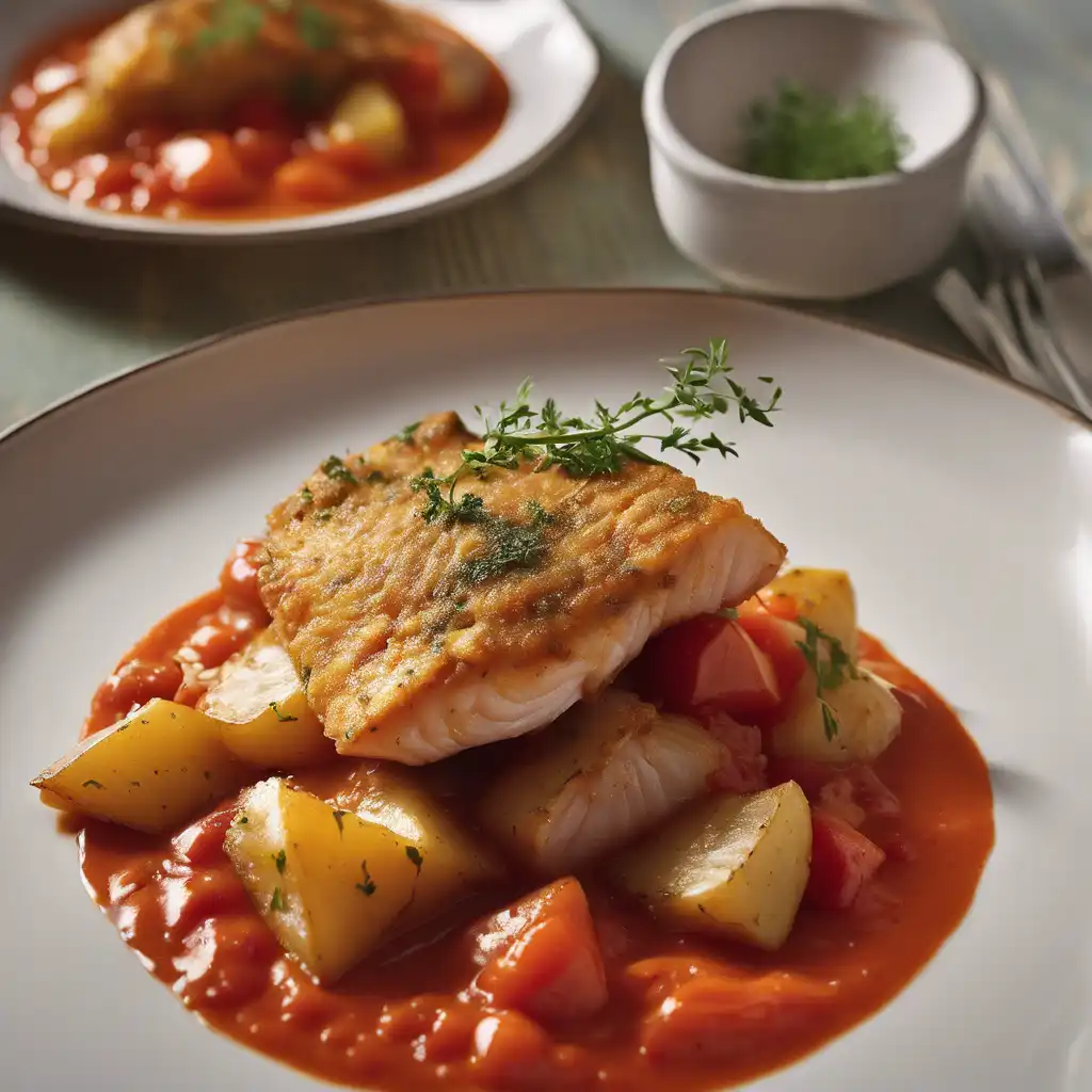 Catfish with Tomato and Potato