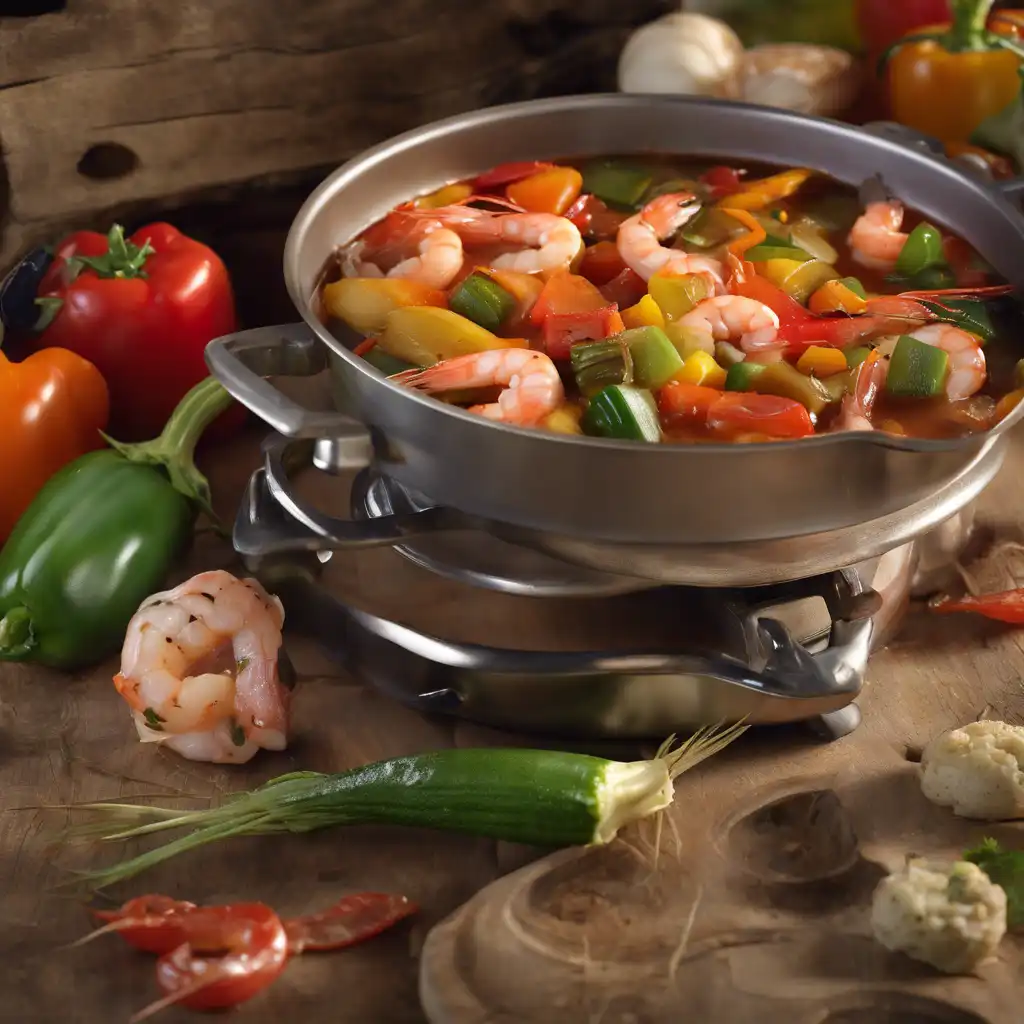 Stew with Vegetables and Shrimp