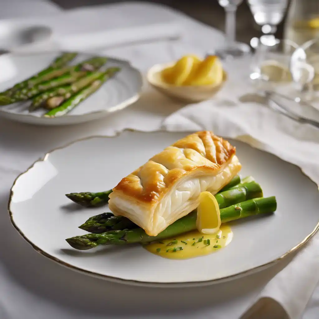 Cod Fillet with Puff Pastry Crust