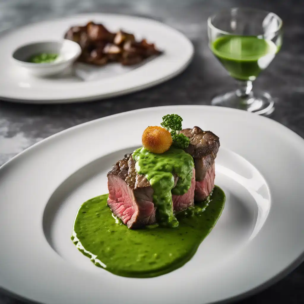 Beef Fillet with Green Sauce