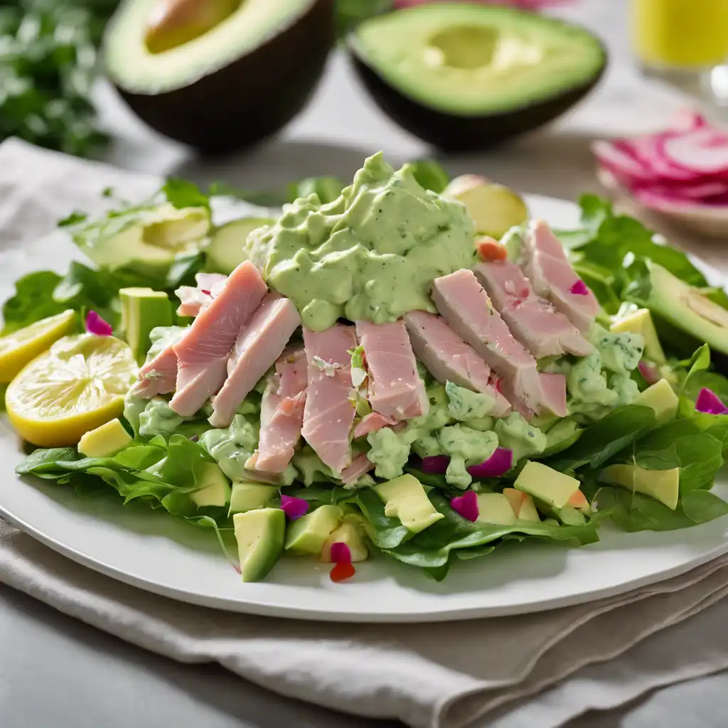 Tuna Salad with Avocado Dressing