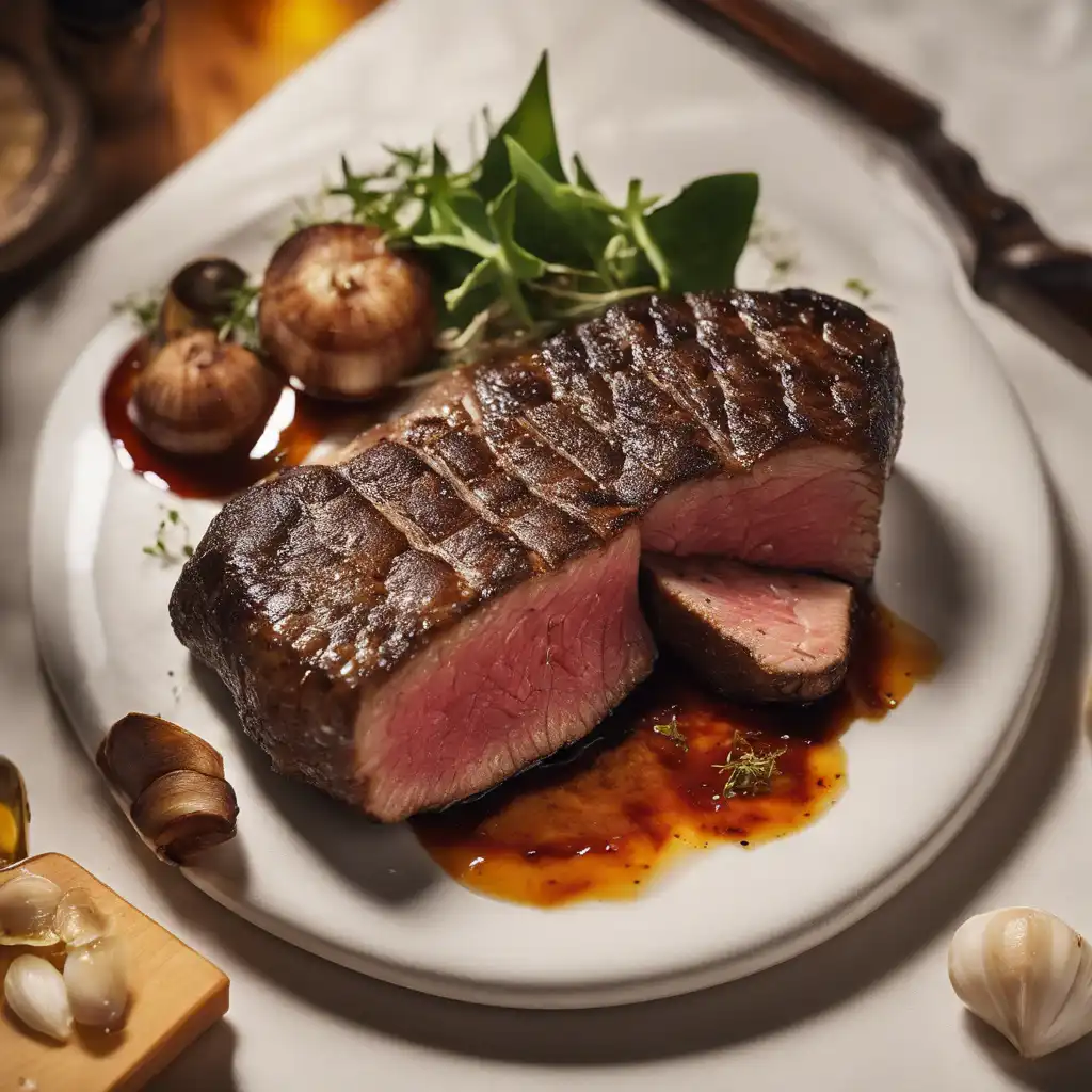 Picanha with Grilled Garlic