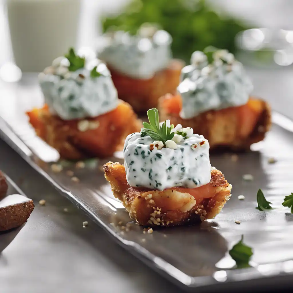 Yogurt Bites with Tzatziki Sauce