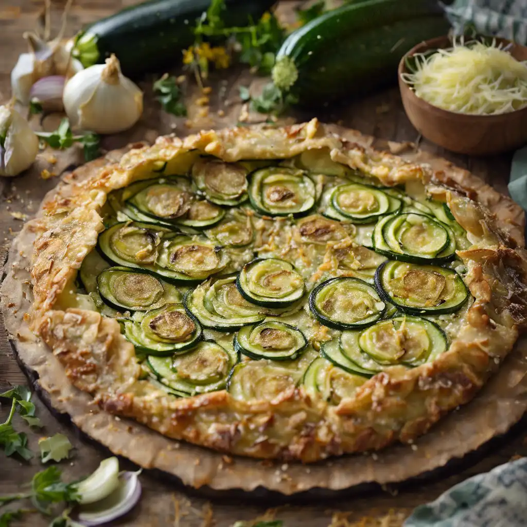 Zucchini and Parmesan Galette