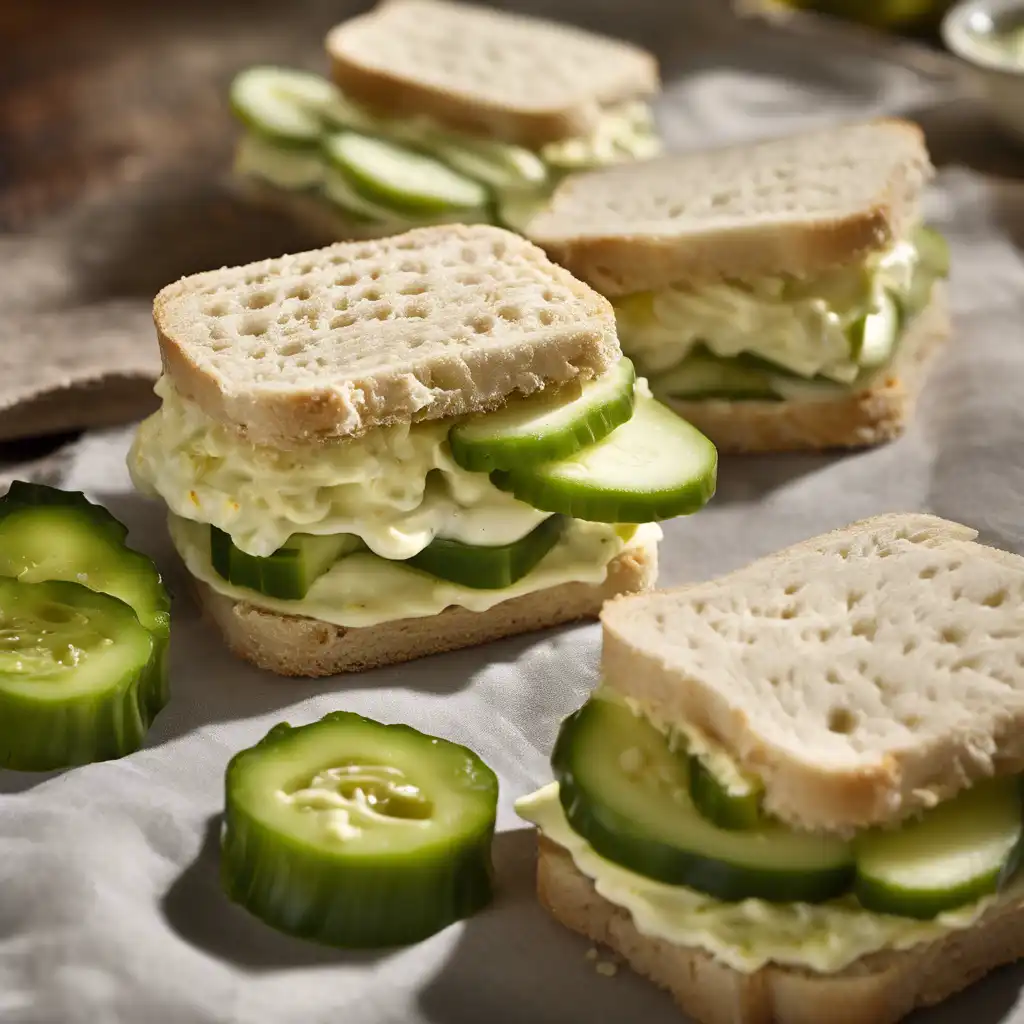 Pickle-Cream Sandwiches (Minissandwiches de pepino)