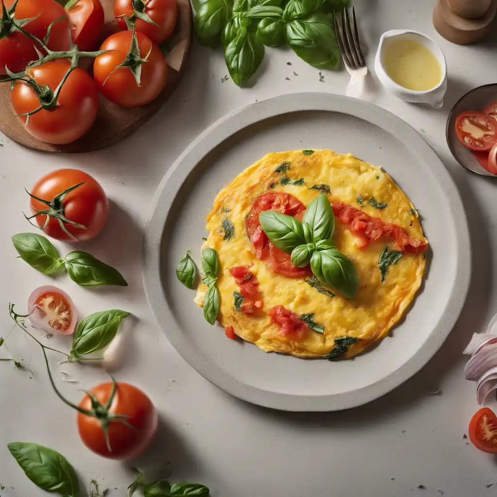 Tomato and Basil Omelette