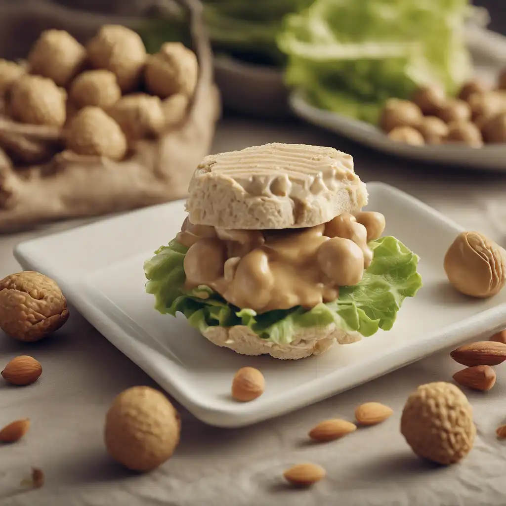 Peanut Sandwich with Almond Sauce