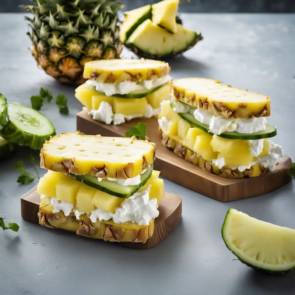 Pineapple Sandwich with Two Fillings