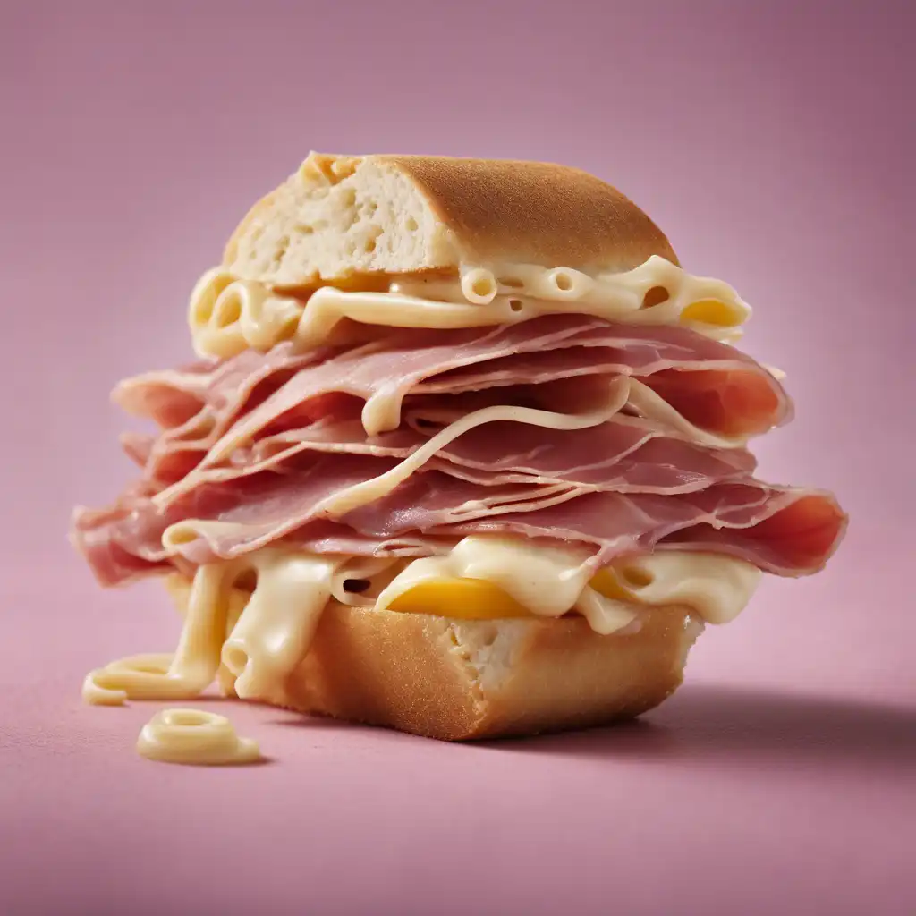 Cured Ham Pasta Sandwich