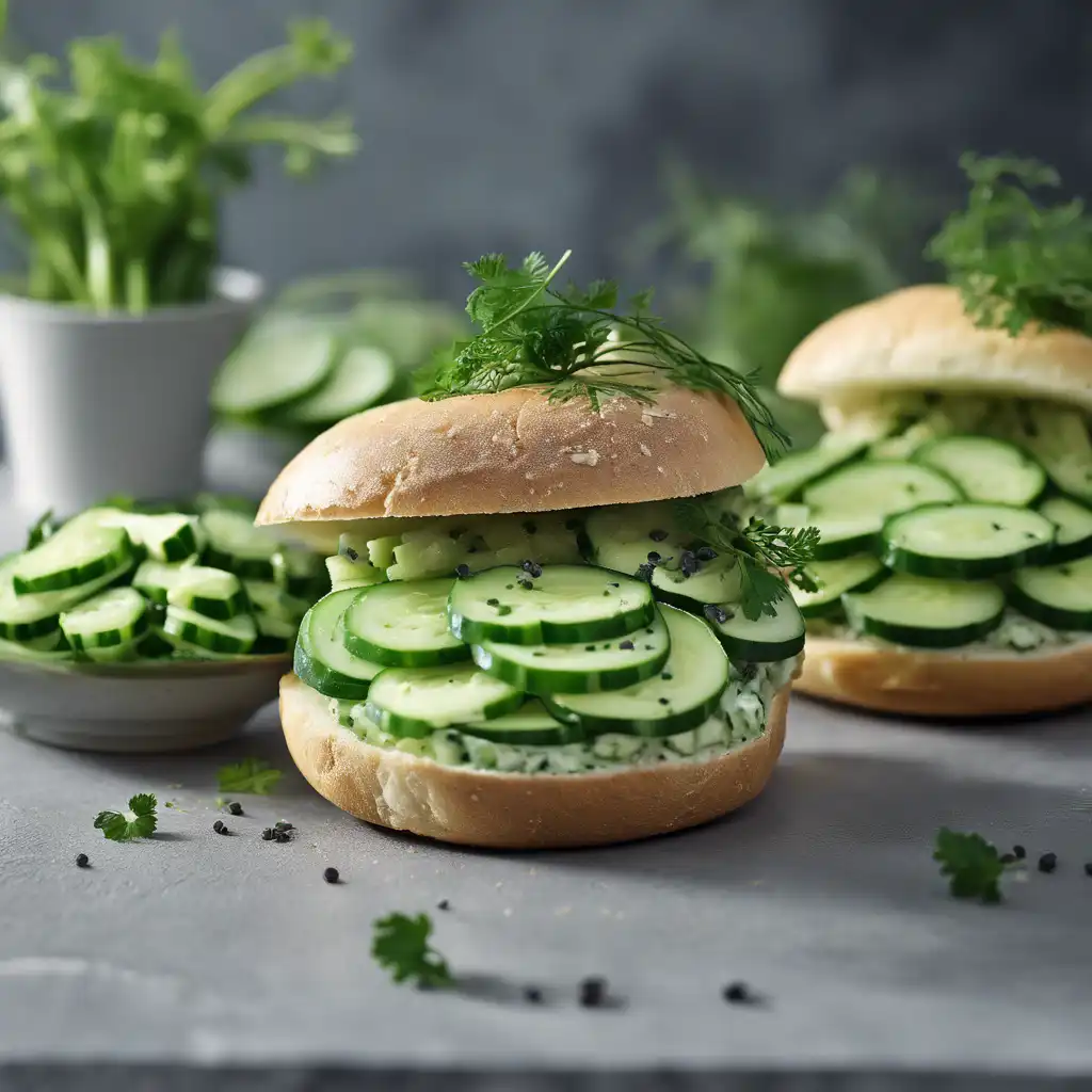 Cucumber and Agrião Sandwiches