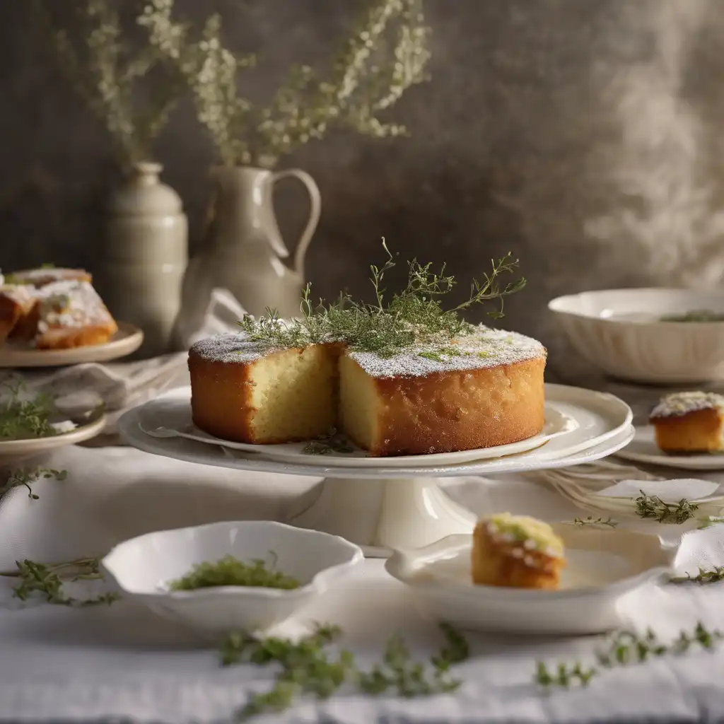 Almond Cake with Thyme