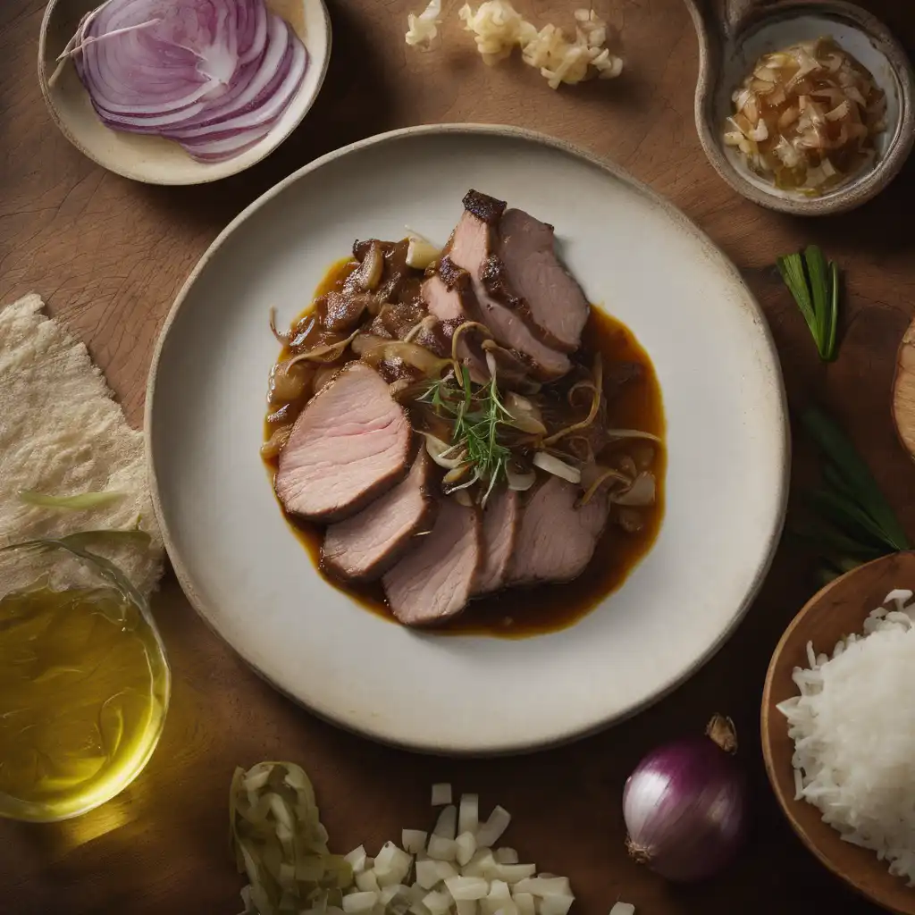 Pork with Cachaça and Onion