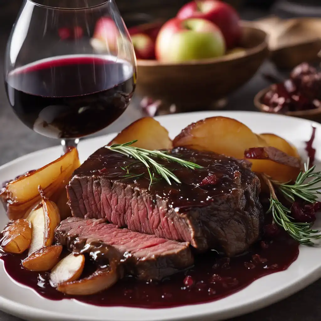 Braised Beef with Red Wine Glaze