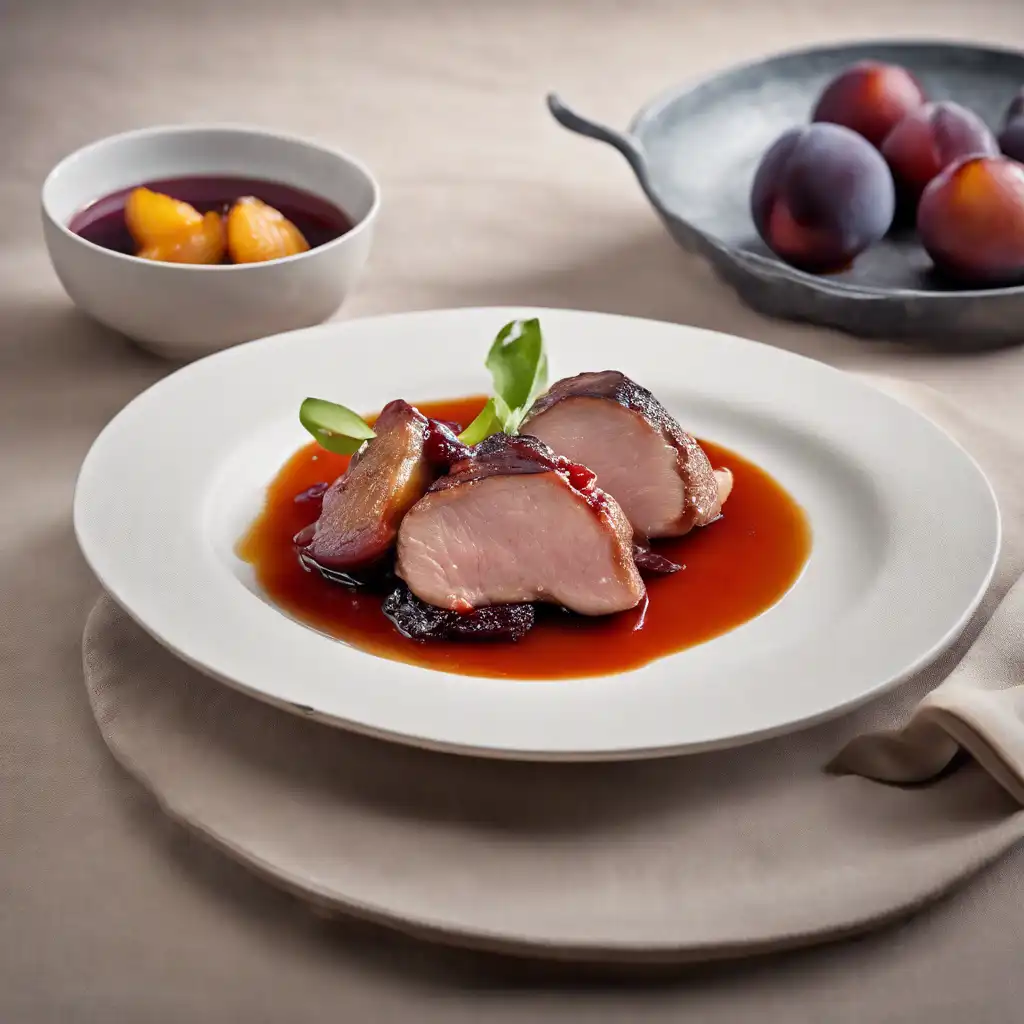 Duck with Quince and Plum