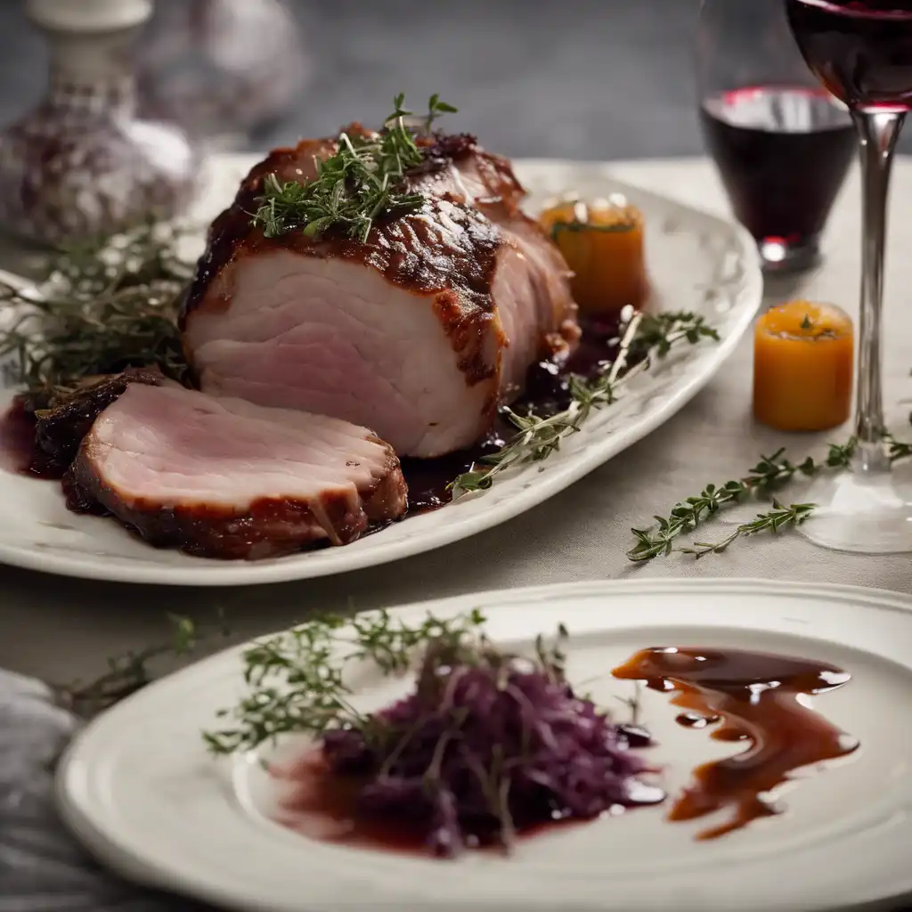 Pork with Thyme in Port Wine