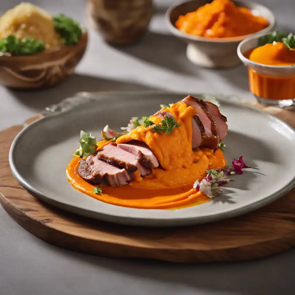 Peruvian Thigh with Carrot Sauce