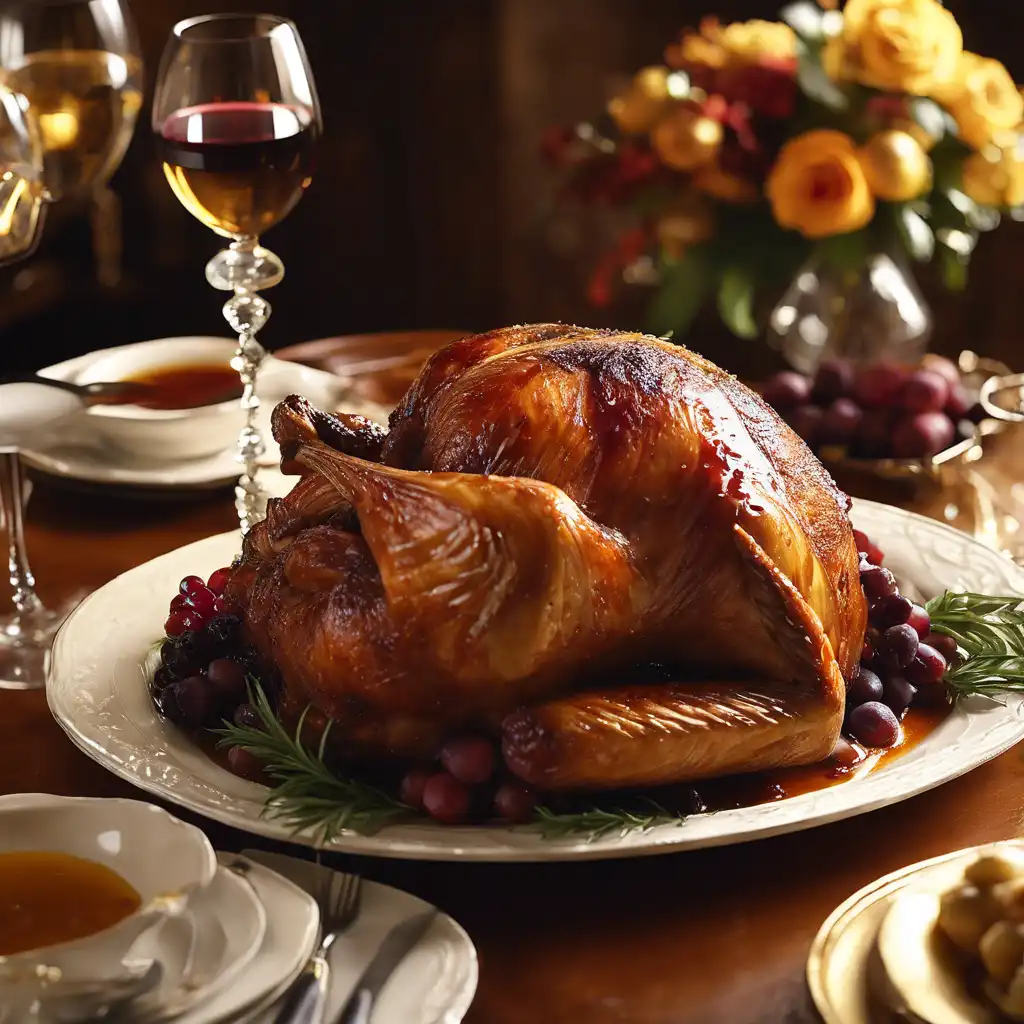 Roasted Turkey with Wine and Cognac