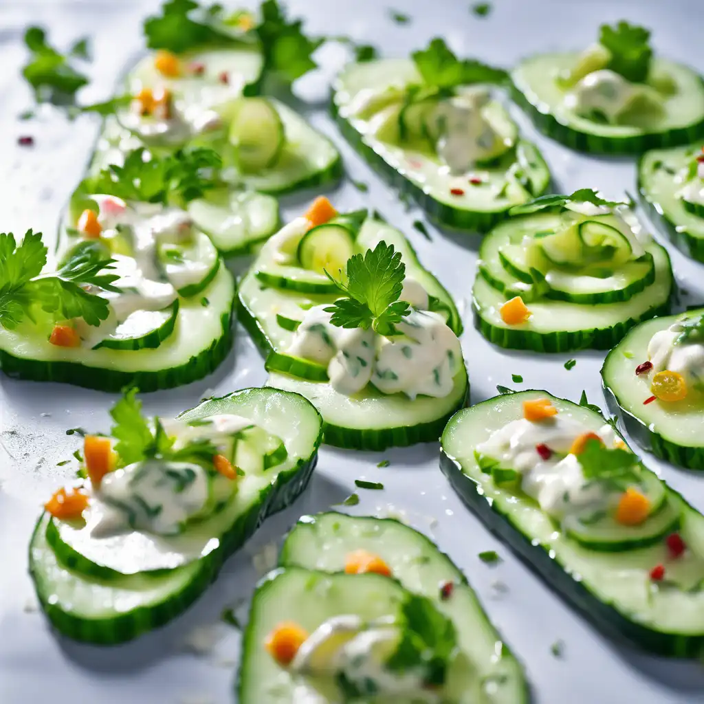 Cucumber Salad with Creamy Sauce