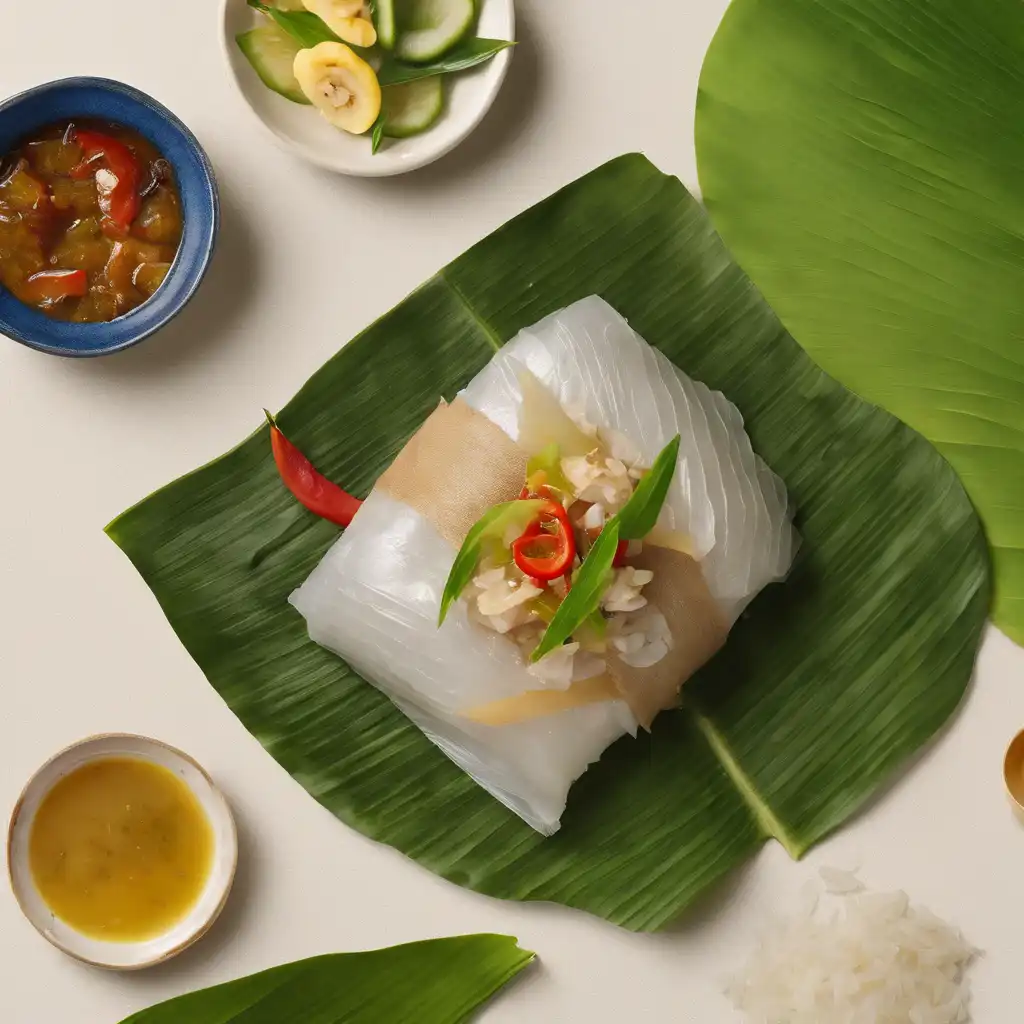 Salted Fish with Banana-Leaf Wrap