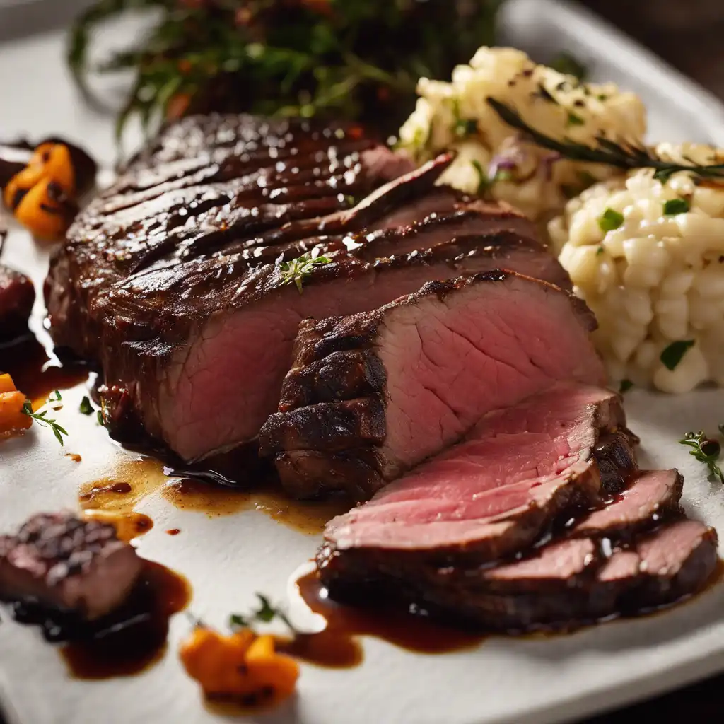 Smoked Rump Roast with Pururuca Glaze