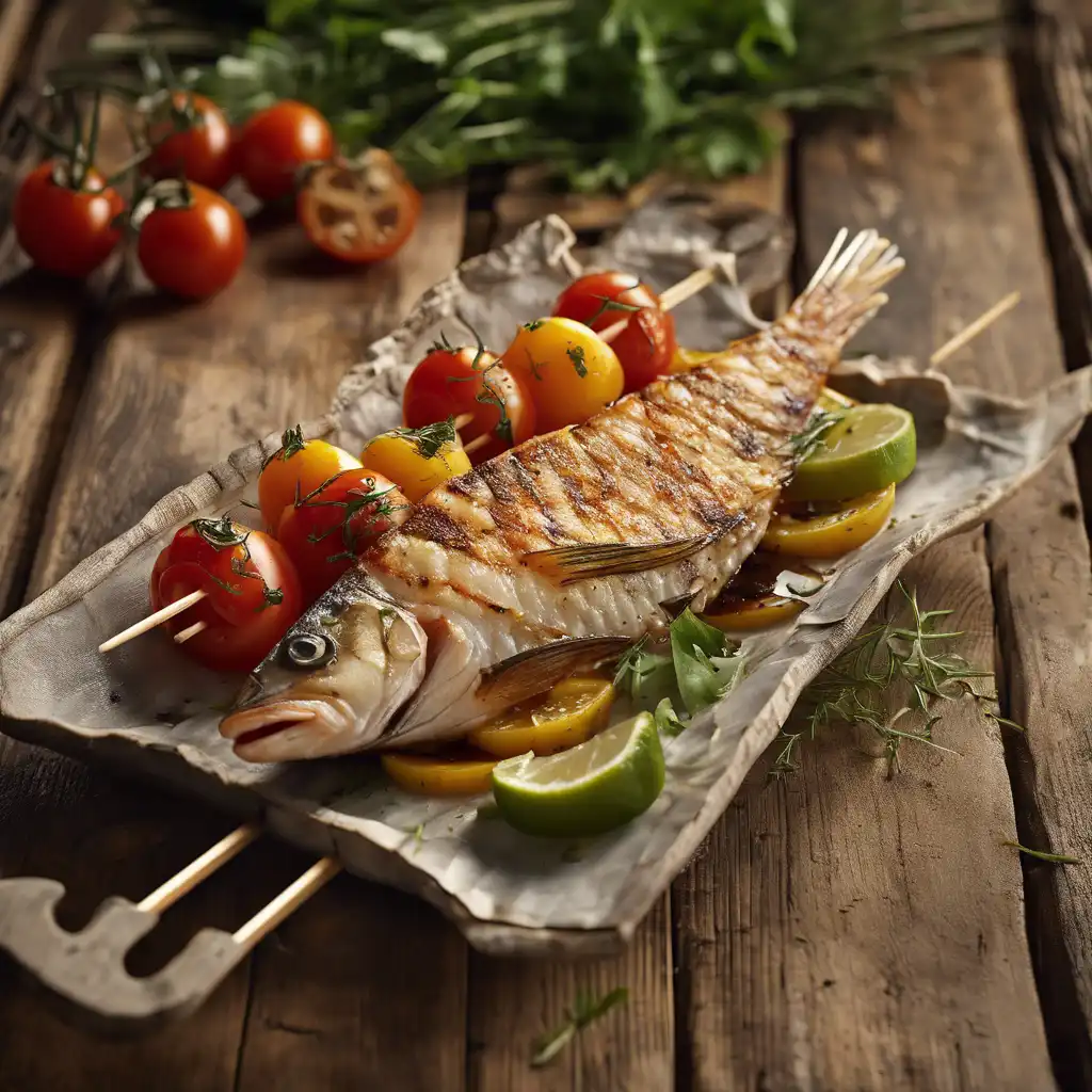 Grilled Fish on a Skewer