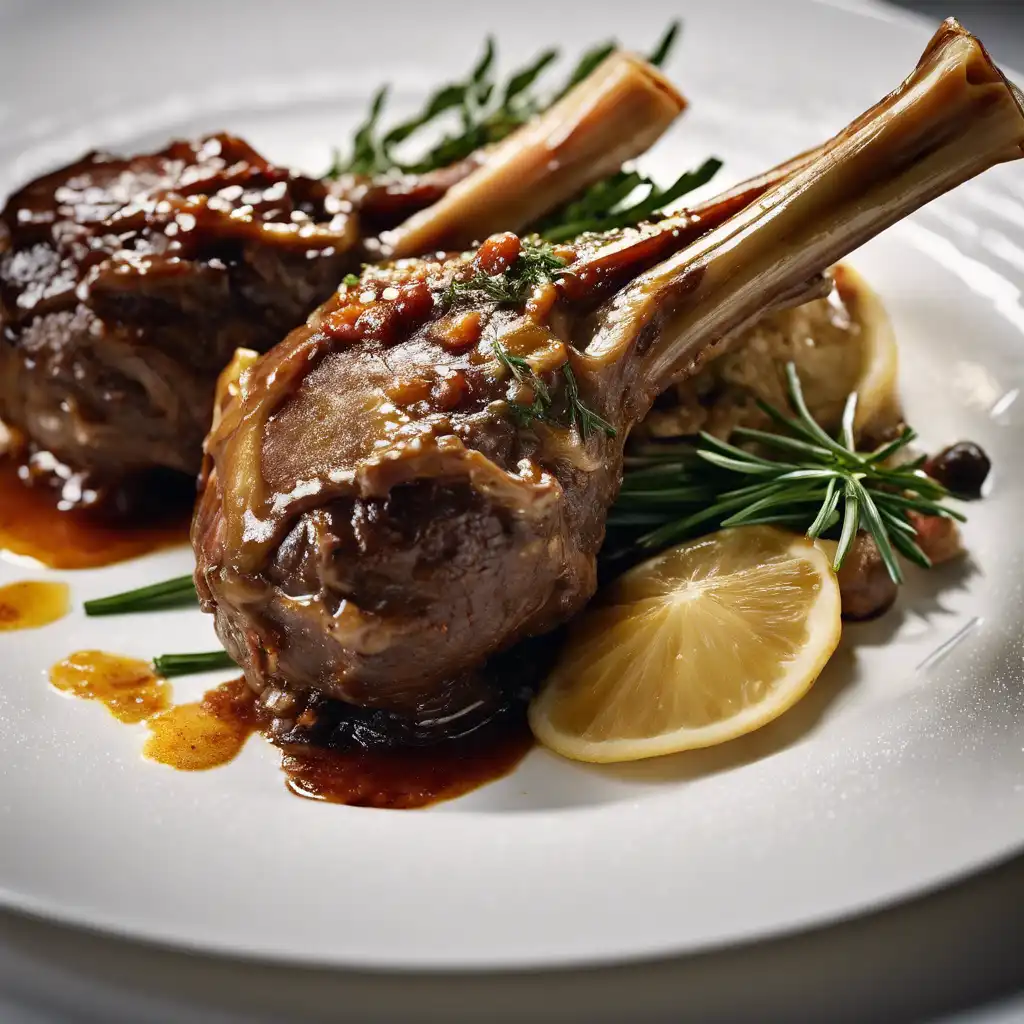 Lamb Shanks Braised