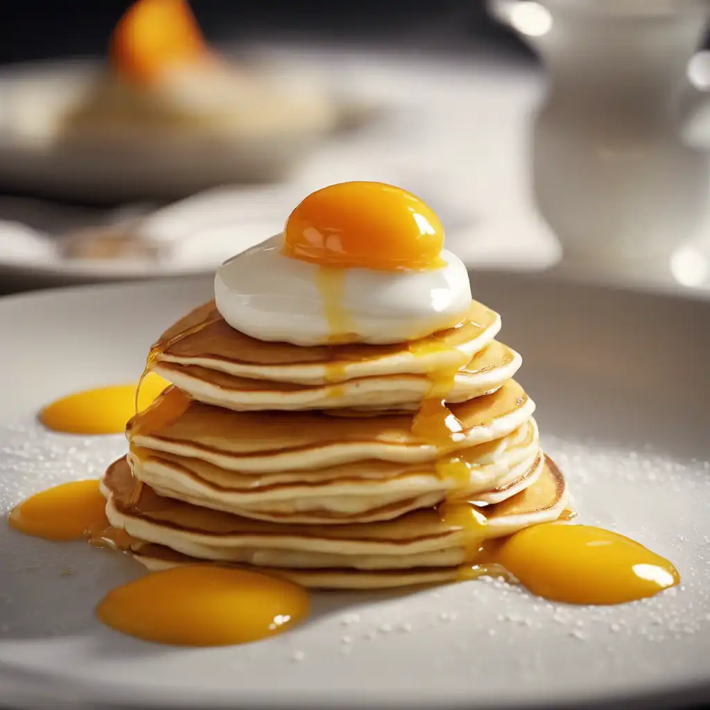 Stuffed Pancakes with Cream and Orange Syrup