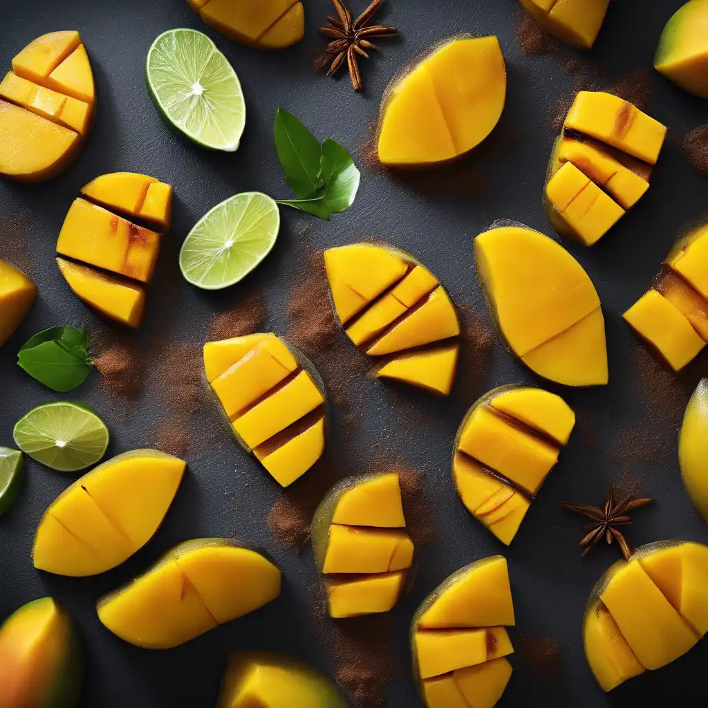 Caramelized Mango with Cinnamon and Lime